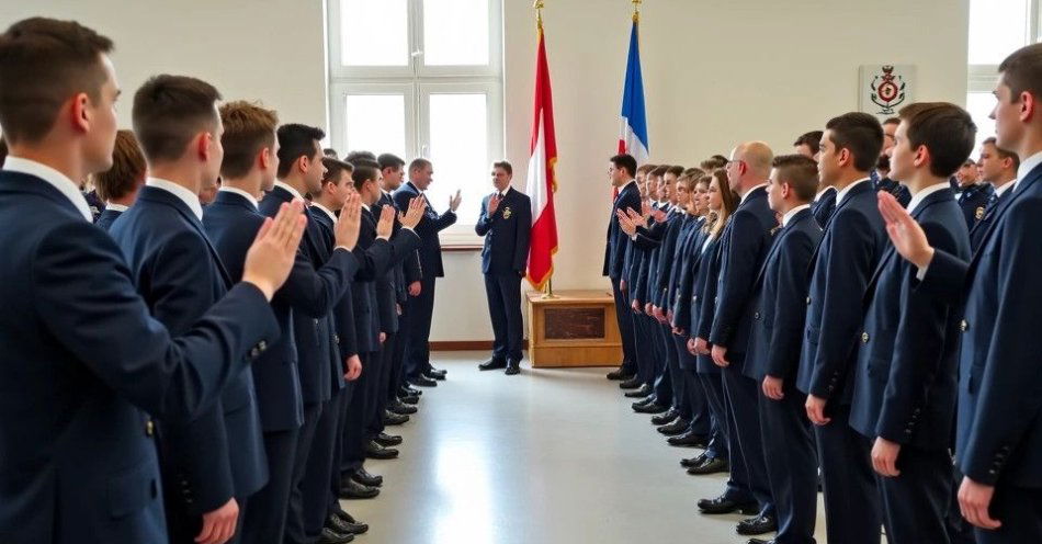 zdjęcie: Uczniowie klasy mundurowej złożyli ślubowanie w Kocku / TM/ przykładowa ilustracja