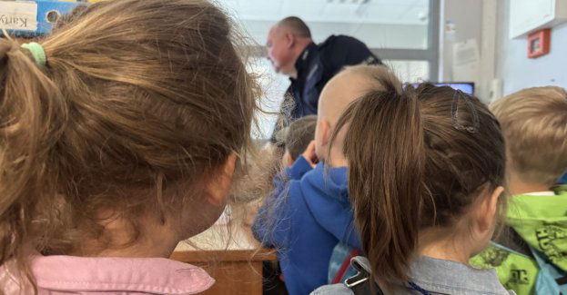 Mali goście w Komendzie Powiatowej Policji w Sulęcinie