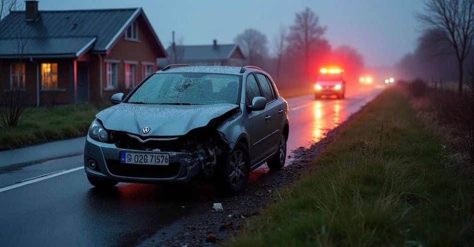 zdjęcie: Nietrzeźwy kierowca uderzył w ogrodzenie i wpadł do rowu / TM/ przykładowa ilustracja