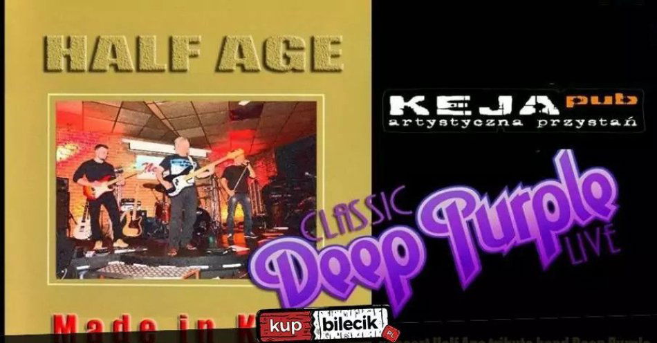 zdjęcie: Tribute Deep Purple & Gary Moore czyli Half Age w Tawernie Keja / kupbilecik24.pl / Tribute Deep Purple & Gary Moore czyli Half Age w Tawernie Keja