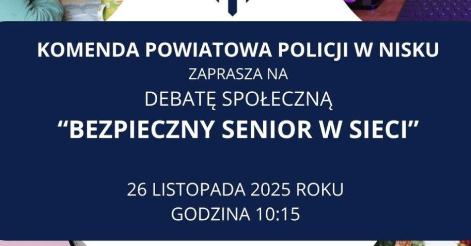 zdjęcie: Debata o bezpieczeństwie seniorów w Nisku 26 listopada / fot. KPP w Nisku fot.: KPP w Nisku