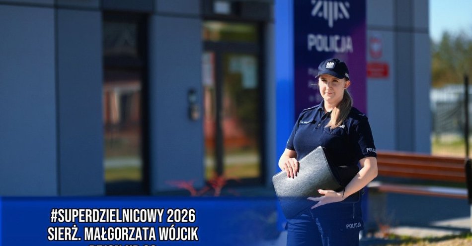 zdjęcie: Sierżant Małgorzata Wójcik nominowana w plebiscycie SuperDzielnicowy / fot. KMP w Skierniewicach