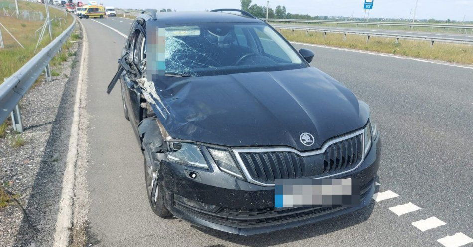 zdjęcie: Wypadek śmiertelny na S-5 / fot. KPP w Żninie