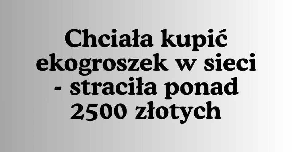 zdjęcie: Oszustwo przy zakupie ekogroszku sprzedawca zniknął po przelewie / fot. KPP Sokółka