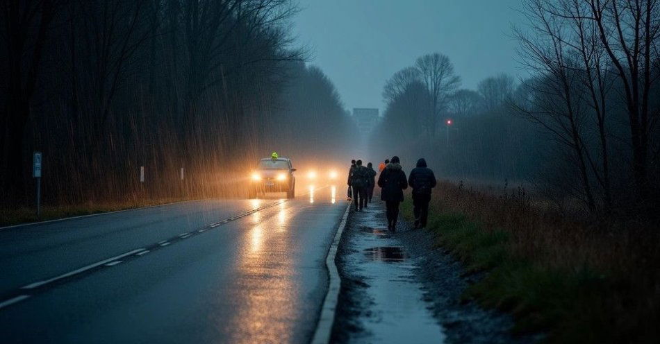 zdjęcie: Groźne wieczory na Mazowszu: odblaski mogą uratować życie / TM/ przykładowa ilustracja