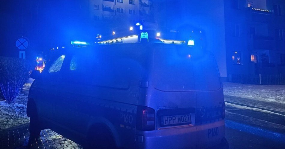 zdjęcie: Pożar w bloku przy Przemysława w Wodzisławiu Śląskim jedna ofiara / fot. KPP w Wodzisławiu Śląskim