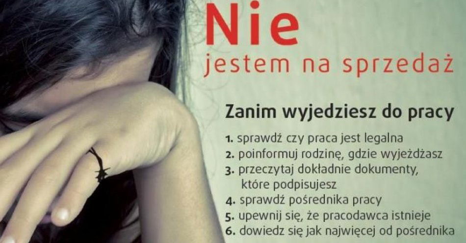 zdjęcie: Pobyt za granicą TAK - handel ludźmi NIE! / fot. KPP w Nidzicy