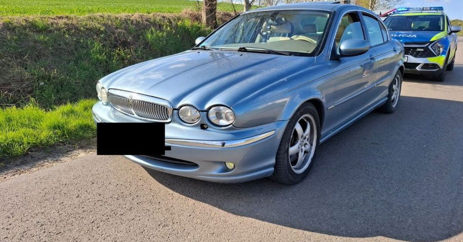 zdjęcie: Pościg policji za kierowcą Jaguara z dwoma promilami / fot. KPP Hrubieszów