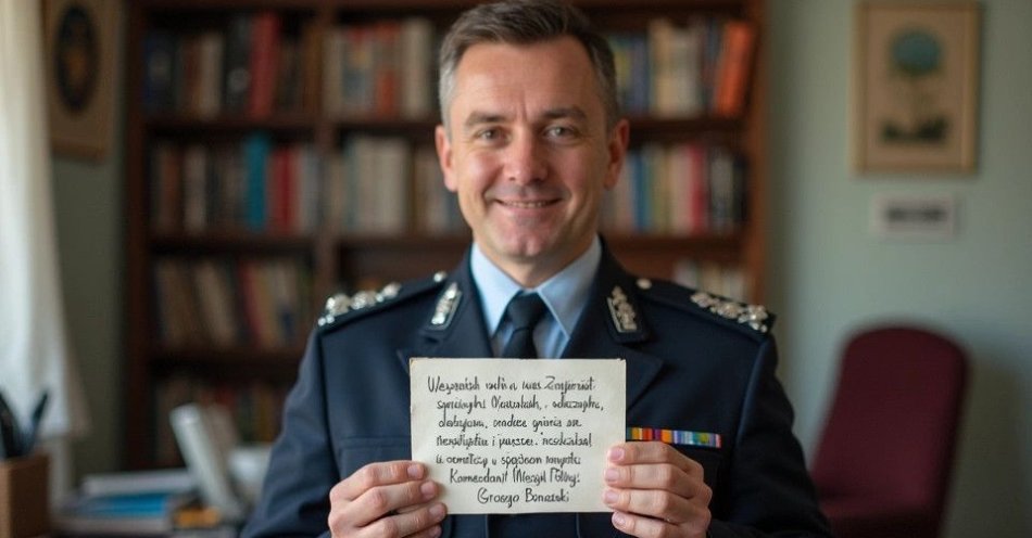 zdjęcie: Komendant policji składa świąteczne życzenia mieszkańcom / TM/ przykładowa ilustracja
