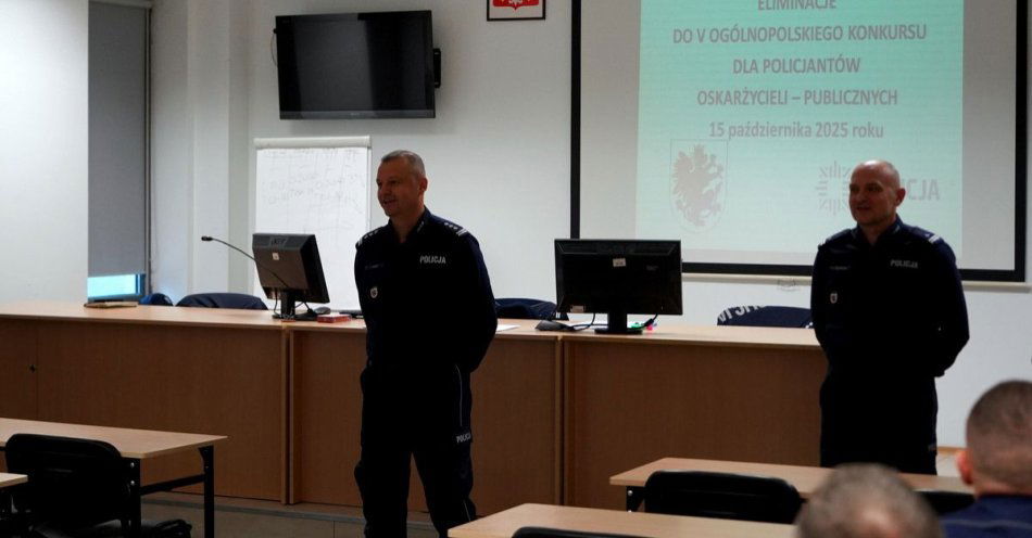 zdjęcie: Sierżant sztabowy Adam Stawicki zwycięzcą eliminacji oskarżycieli / fot. KPP w Tucholi