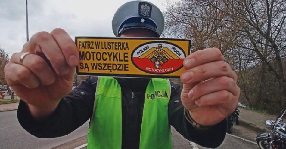 zdjęcie: Patrz w lusterka motocykle są wszędzie! / fot. KPP w Tomaszowie Mazowieckim