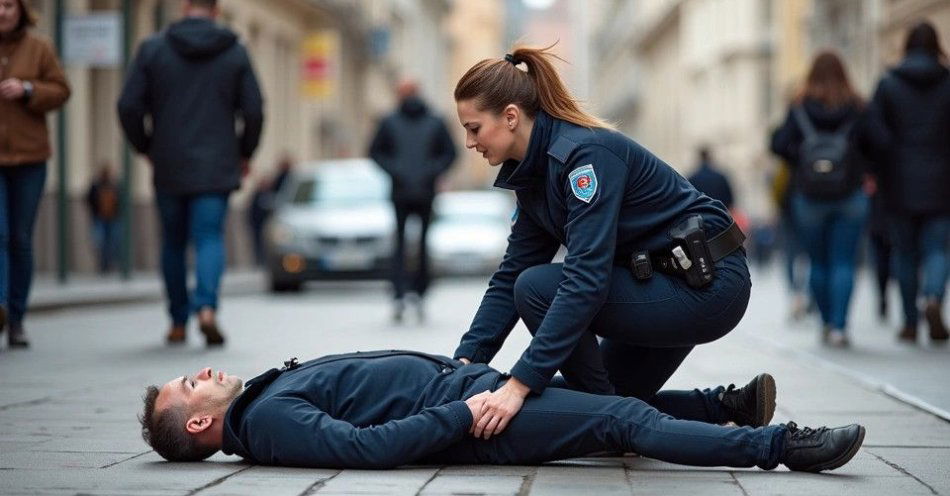 zdjęcie: Odwaga pracownicy KPP Wieliczka uratowała życie / TM/ przykładowa ilustracja