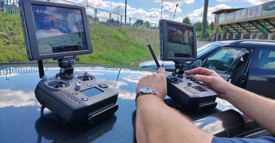 zdjęcie: Policyjny dron obserwował zachowania kierowców / fot. KPP Lublin