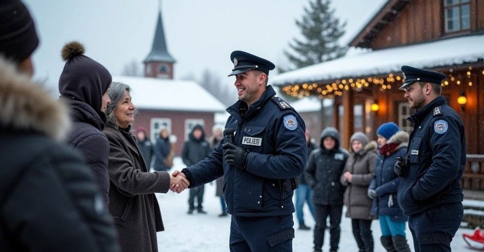 zdjęcie: Świąteczne życzenia Komendanta Policji w Nowej Soli / TM/ przykładowa ilustracja