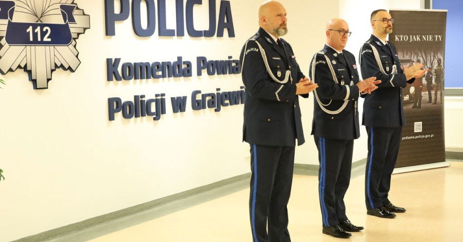 zdjęcie: Artur Maksymiuk nowym Komendantem Powiatowym Policji w Grajewie / fot. KPP Grajewo