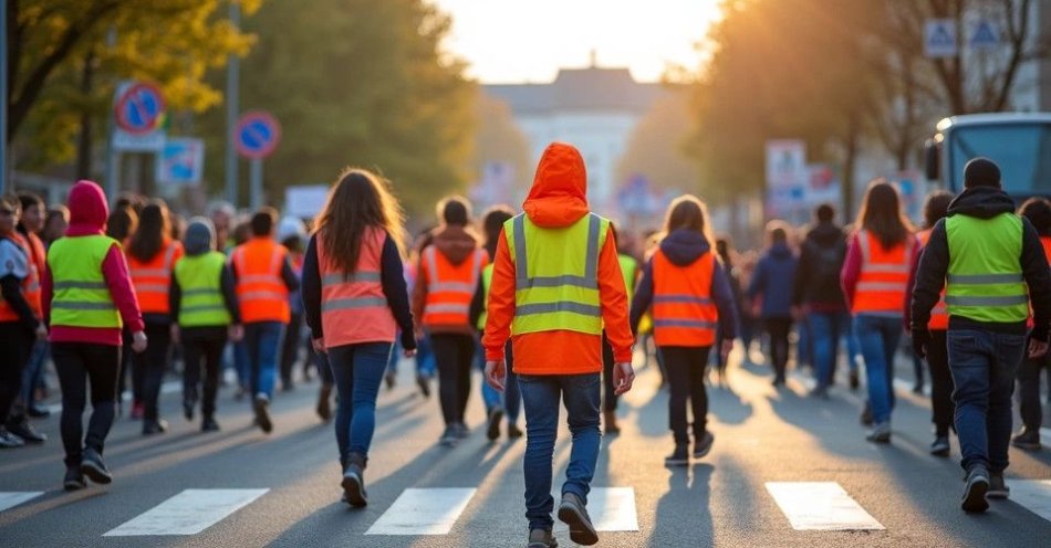 zdjęcie: Uczniowie SP nr 9 w Jaworznie przeszli marszem odblaskowym / TM/ przykładowa ilustracja