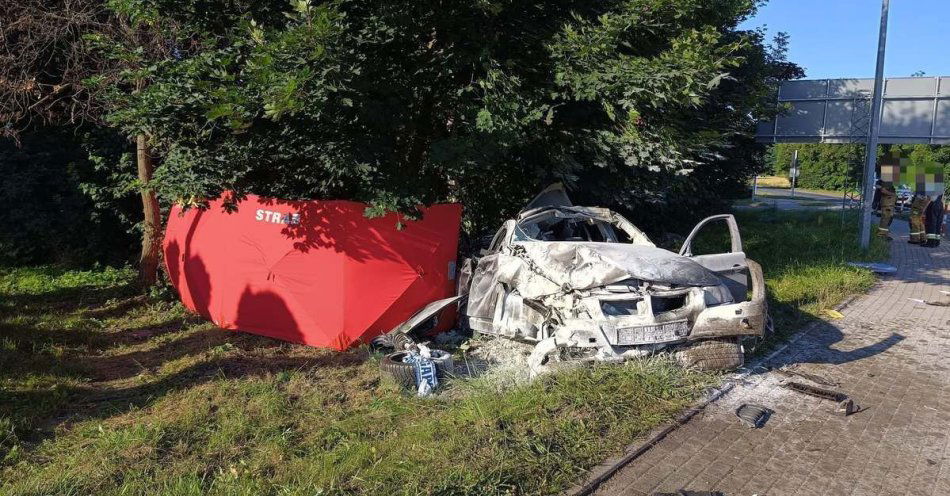 zdjęcie: Śmiertelny wypadek w Fałkowie / fot. KPP Gniezno