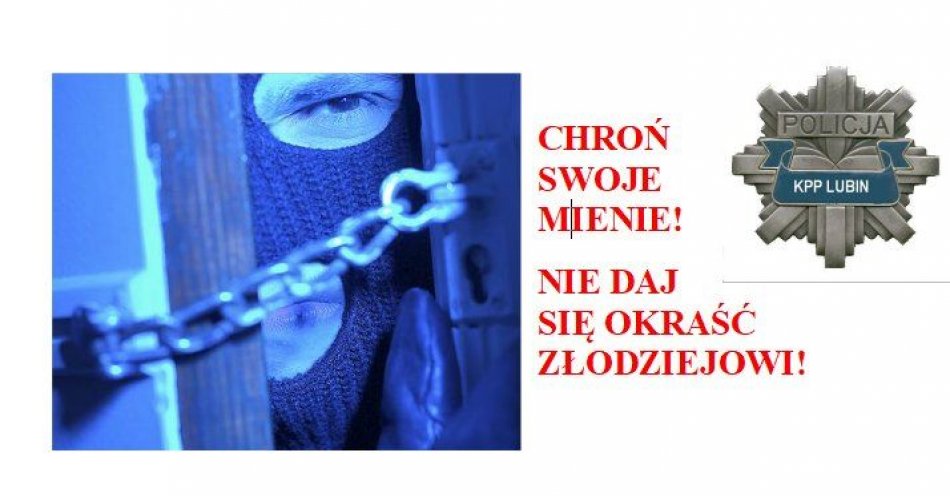 zdjęcie: Chroń swoją własność. Złodziej czai się na Twoje mienie / fot. KPP w Lubienie