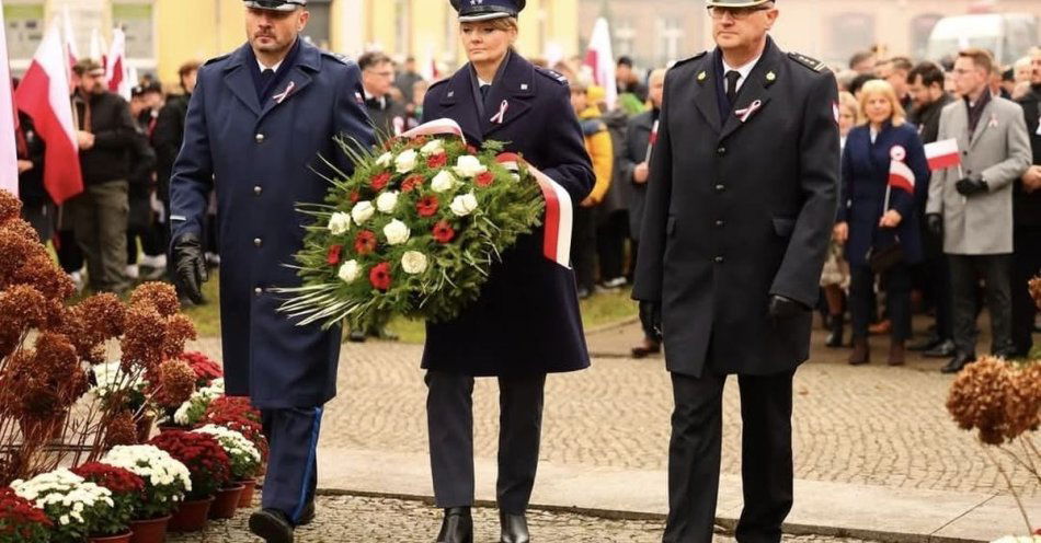 zdjęcie: Policja czuwała nad bezpieczeństwem obchodów 11 listopada / fot. KPP Inowrocław