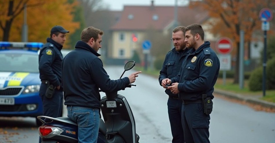 zdjęcie: Mężczyzna jechał motorowerem bez uprawnień i tłumaczył się wiekiem / TM/ przykładowa ilustracja