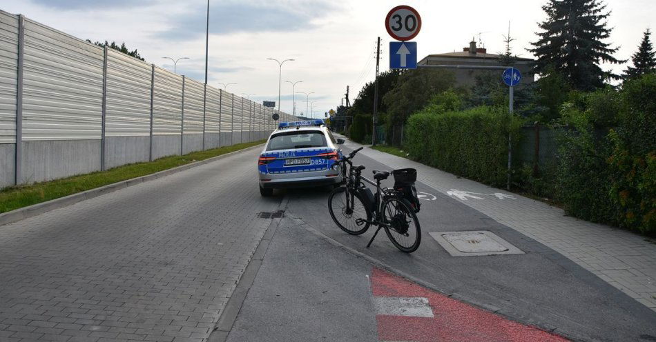 zdjęcie: Potrącenie rowerzysty na ścieżce rowerowej / fot. KMP Chełm