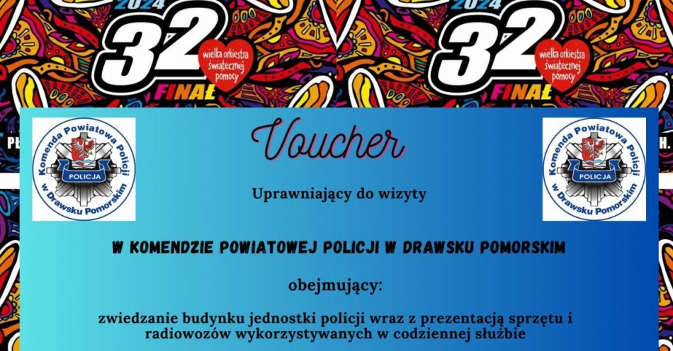 zdjęcie: Drawska Policja zaprasza do wzięcia udziału w WOŚP 2024! / fot. KPP w Drawsku Pomorskim