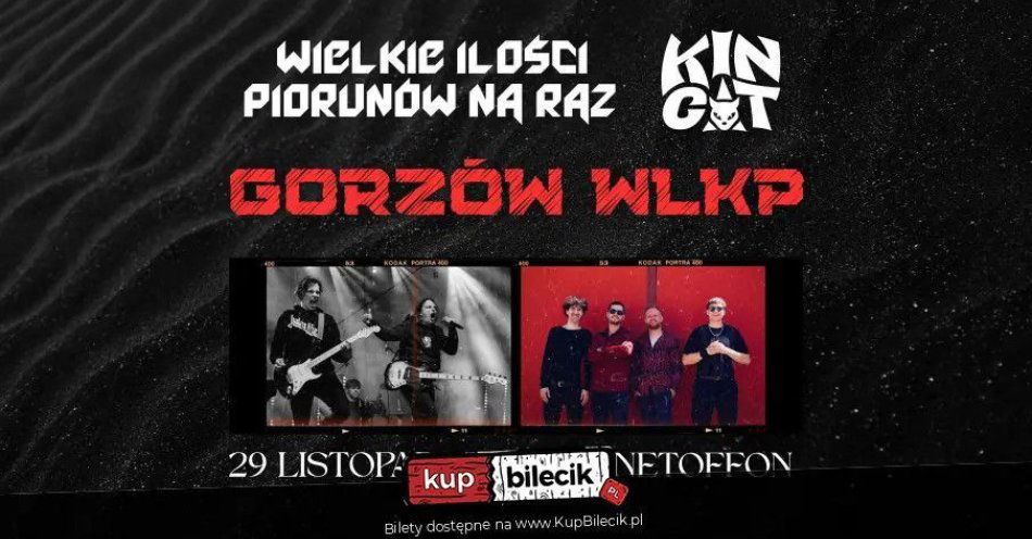 zdjęcie: WIELKIE ILOŚCI PIORUNÓW NA RAZ + KIN CAT + TBA Gorzów Wlkp. MAGNETOFFON 29.11.2025 / kupbilecik24.pl / WIELKIE ILOŚCI PIORUNÓW NA RAZ + KIN CAT + TBA // Gorzów Wlkp. MAGNETOFFON // 29.11.2025