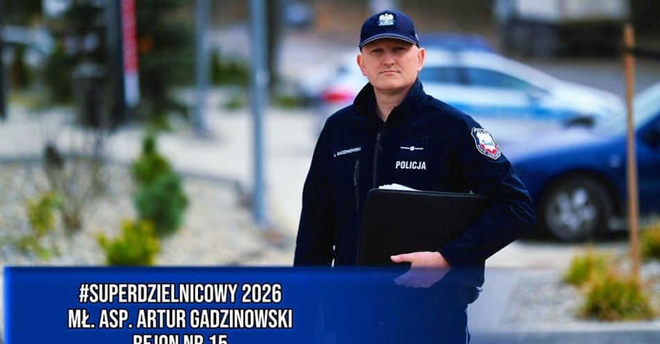 zdjęcie: Artur Gadzinowski z Kowies w plebiscycie SuperDzielnicowy 2026 / fot. KMP w Skierniewicach