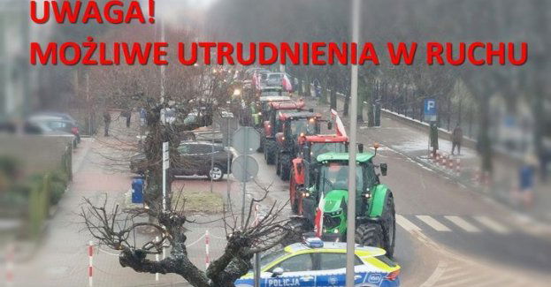 Uwaga! spodziewane utrudnienia w ruchu, związane z planowanym protestem rolników