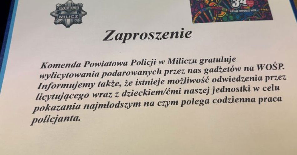 zdjęcie: Miliccy policjanci wspierają WOŚP i szkolą wolontariuszy / fot. KPP w Miliczu