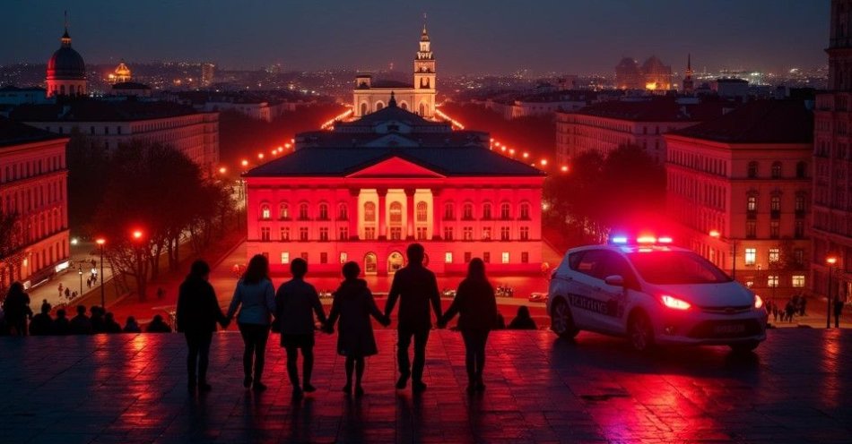 zdjęcie: Czerwone iluminacje w finale kampanii Dzieciństwo bez Przemocy / TM/ przykładowa ilustracja