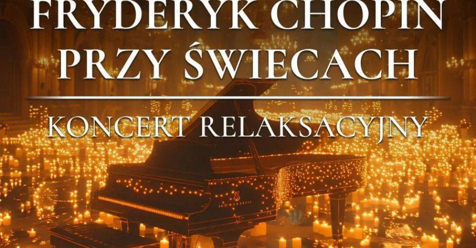 zdjęcie: Ciepło i przytulność setek świec, maksymalna relaksacja, uspokajająca muzyka Chopina / kupbilecik24.pl / Ciepło i przytulność setek świec, maksymalna relaksacja, uspokajająca muzyka Chopina