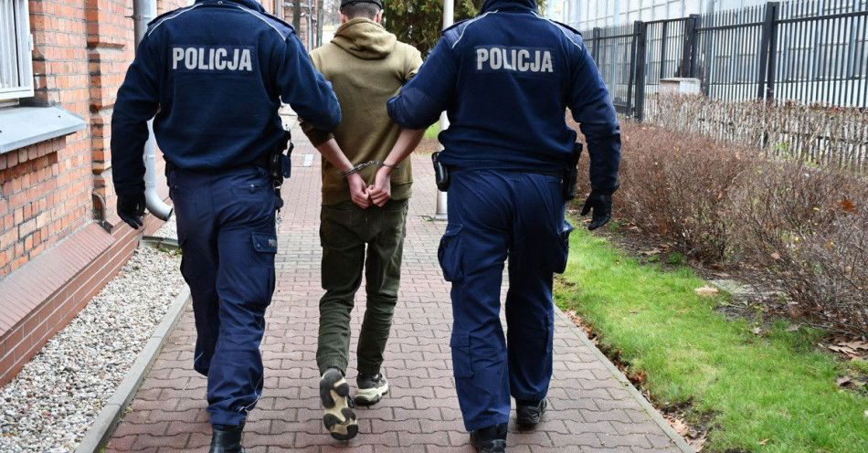 zdjęcie: Czosnów: zatrzymano mężczyzn po włamaniu na posesję / fot. KPP w Nowym Dworze Mazowieckim policjanci z zatrzymanym mężczyzną