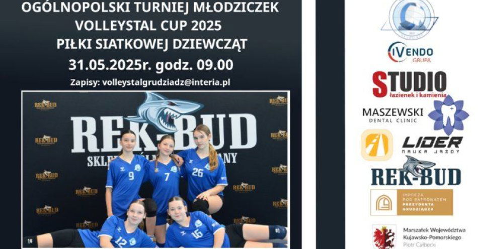 zdjęcie: Trwają zapisy na Ogólnopolski Turniej Młodziczek VOLLEYSTAL CUP 2025 / fot. UM Grudziądz