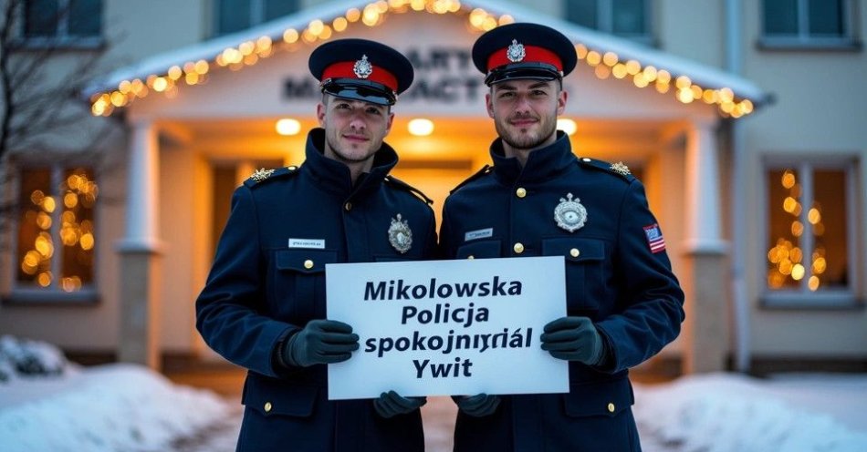 zdjęcie: Mikołowska policja składa świąteczne życzenia mieszkańcom / TM/ przykładowa ilustracja