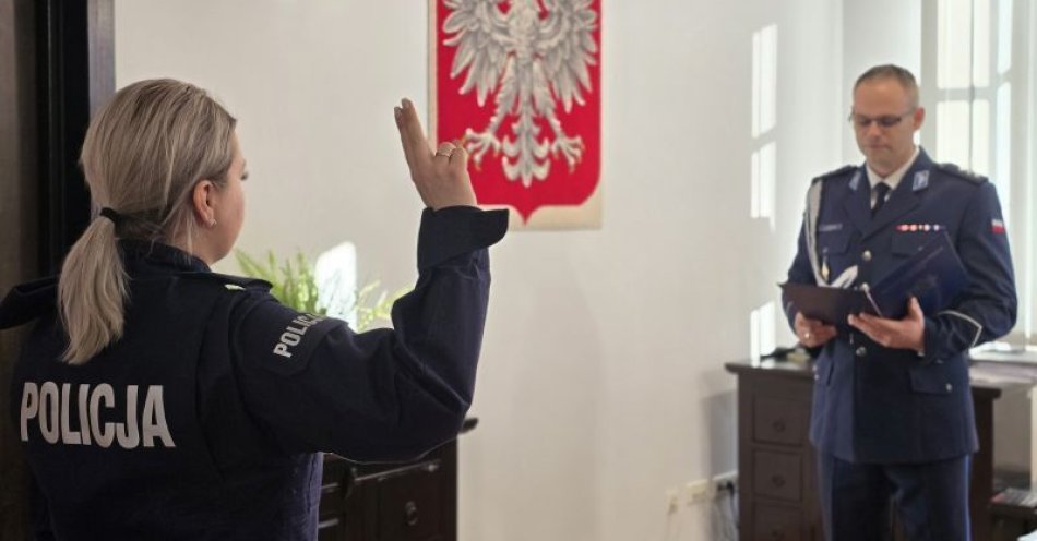zdjęcie: Nowa policjantka złożyła ślubowanie w Zgorzelcu / fot. KPP w Zgorzelcu