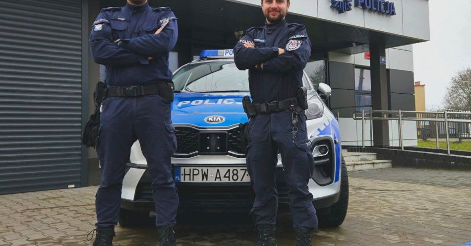 zdjęcie: Policjanci z Morynia uratowali młodą kobietę / fot. KPP w Gryfinie