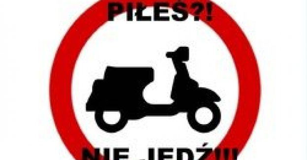 Pijany, kierował motorowerem pomimo zakazu
