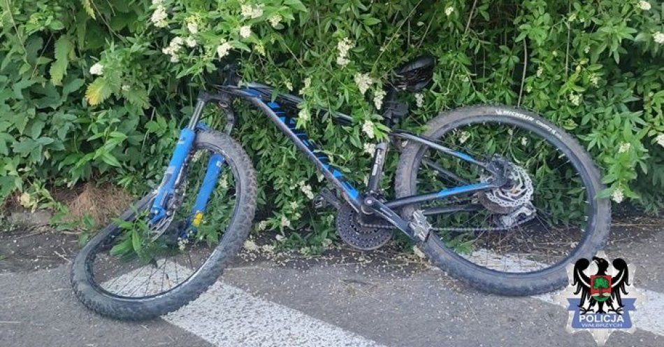 zdjęcie: Nieletni rowerzysta sprawcą kolizji drogowej. Policja kolejny raz apeluje o ostrożność / fot. KMP w Wałbrzychu