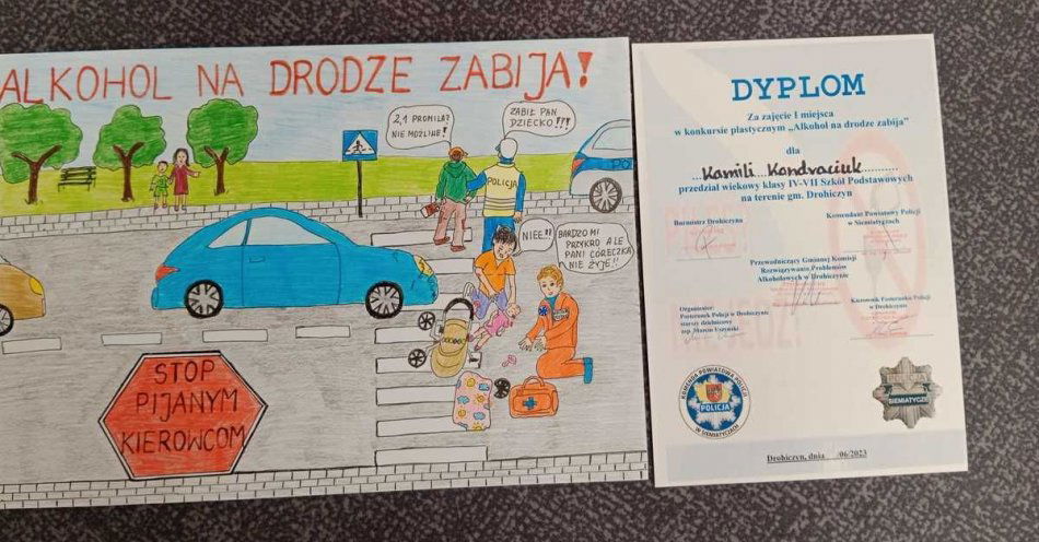 zdjęcie: Konkursy plastyczne roztrzygnięte / fot. KPP Siemiatycze