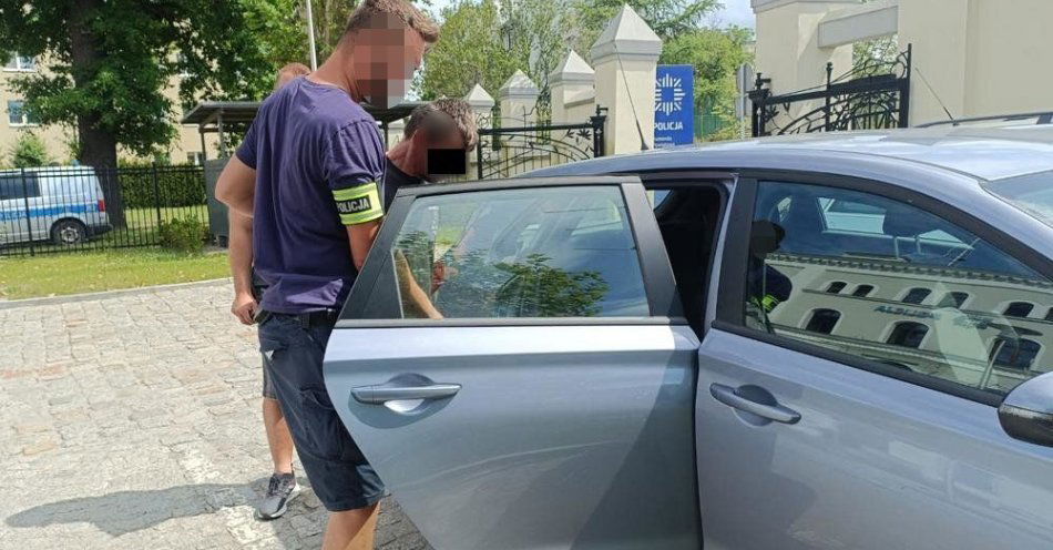 zdjęcie: Podejrzewani o kradzież katalizatora zatrzymani na gorącym uczynku / fot. KPP Brzeg