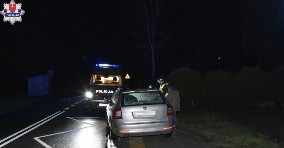 zdjęcie: Potrącenie pieszego w Źrebcach / fot. KMP Zamość