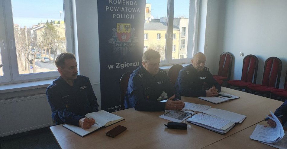 zdjęcie: Zgierz: narada kierownictwa policji podsumowała 2025 rok / fot. KPP w Zgierzu