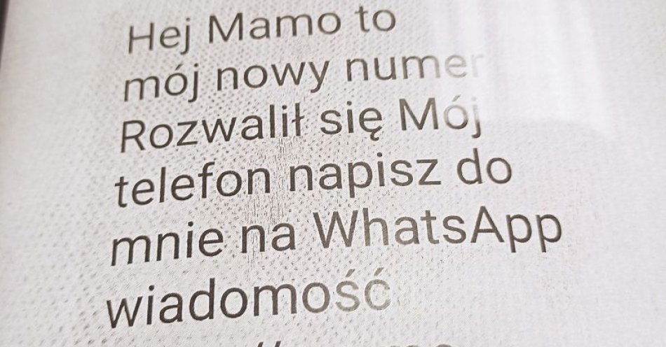 zdjęcie: Mamo, to mój nowy numer….uważaj! To kolejna metoda oszustwa / fot. KPP w Lubienie