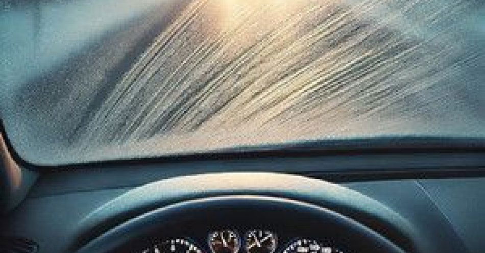 zdjęcie: Zablokowana przez szron szyba? Kilka minut które mogą uratować życie / fot. KPP w Przasnyszu