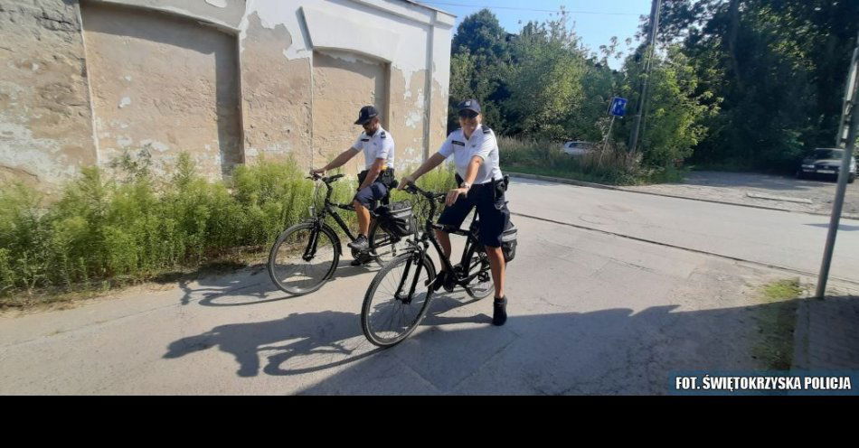 zdjęcie: Nowy skład patrolu rowerowego / fot. KPP Ostrowiec Świętokrzyski