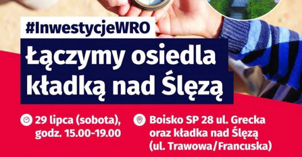 Łączymy osiedla - otwarcie nowej kładki nad Ślęzą podczas sobotniego pikniku (29 lipca)