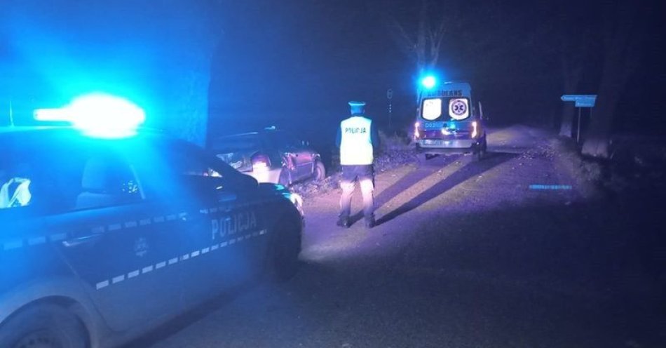 zdjęcie: Małżeństwo policjantów ujęło nietrzeźwego kierowcę nocą / fot. KPP w Złotoryi