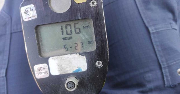 106 km/h w obszarze zabudowanym, to zdecydowanie za szybko