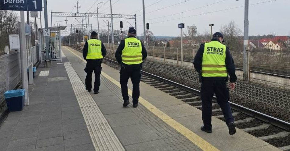 zdjęcie: Patrole na kolei w Miliczu podczas RAW RAIL ACTION WEEK / fot. KPP w Miliczu